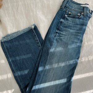 AYR Frayed Hem Blue Jeans